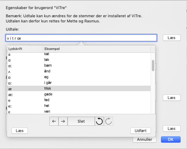 ViTre Mac- Importér en ordbog fra ScanDis Ordbogslager