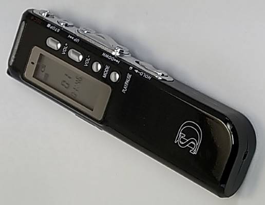 Diktafonen kan optage og afspille mp3-lyd